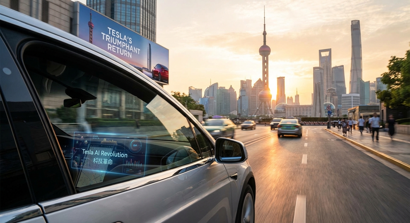 Die Revolution der Künstlichen Intelligenz in autonomen Fahrzeugen: Teslas triumphale Rückkehr nach China